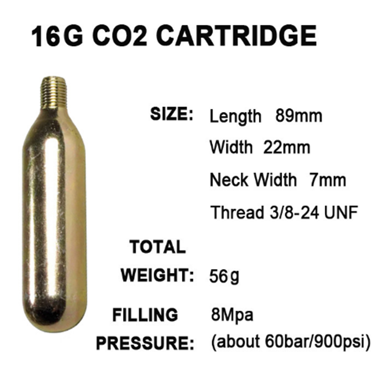 Basic knowledge of 16g CO2 cartridge threads