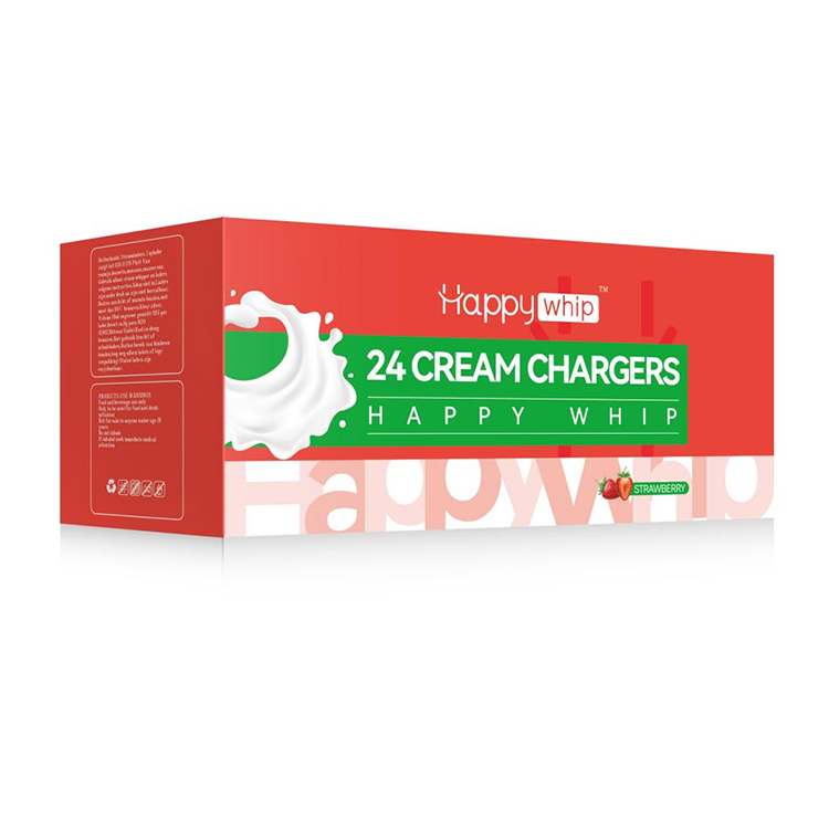 24 Cream Chargers Filled with 8g 99.9% Purity Nitrous Oxide Gas